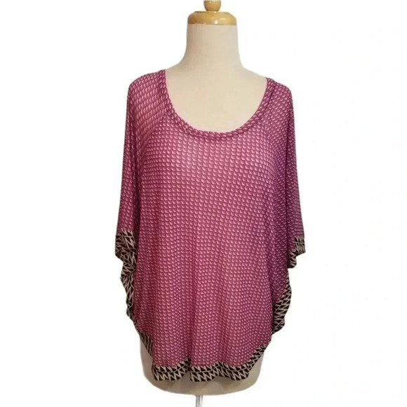 {The Limited} Butterfly Wing Sleeves Print Blouse - Picture 1 of 10
